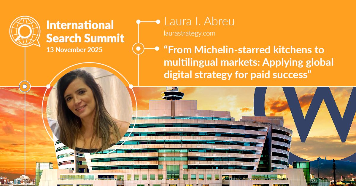 laurastrategy's tweet image. 10 days left for the International Search Summit #IntSS
See you on Thursday 13 November in Barcelona, where we&apos;ll explore:

-winning PPC strategies for hospitality brands
-engaging content for different markets (Asia, Australia, Europe)

Code: LAURAA10 to get 10% off