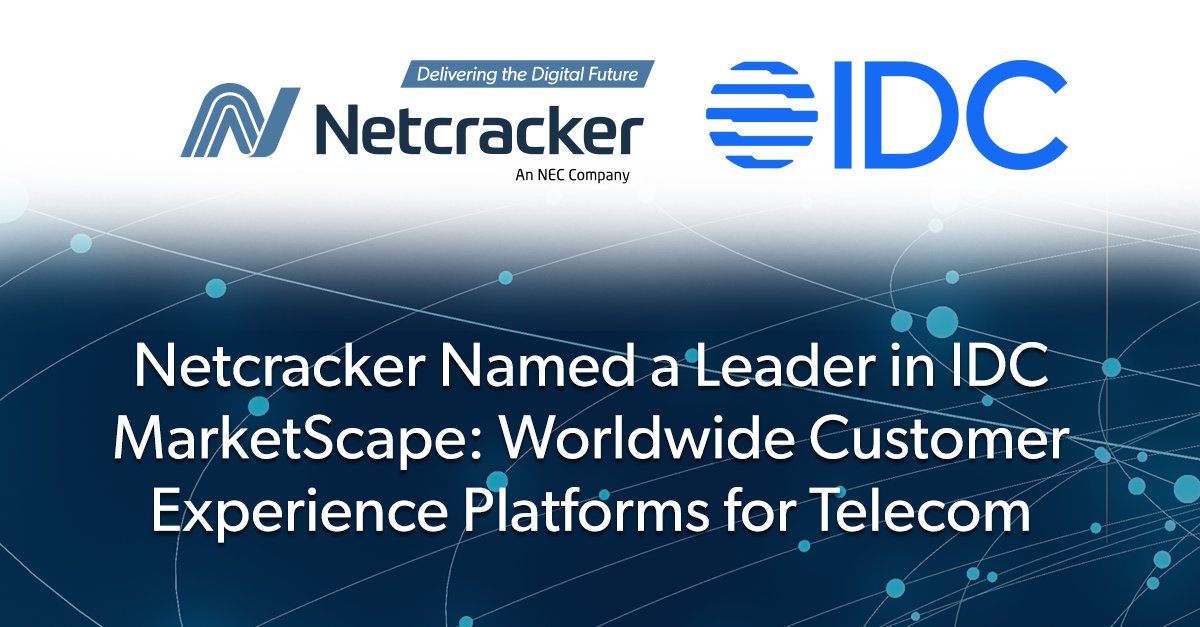 NetcrackerTech's tweet image. Netcracker’s proven delivery record of modernized CX platforms, AI capabilities and robust portfolio of products and services have earned it a leadership position in this recent @IDC MarketScape.

netcracker.com/news/press-rel…

#cx #telecom #ai
