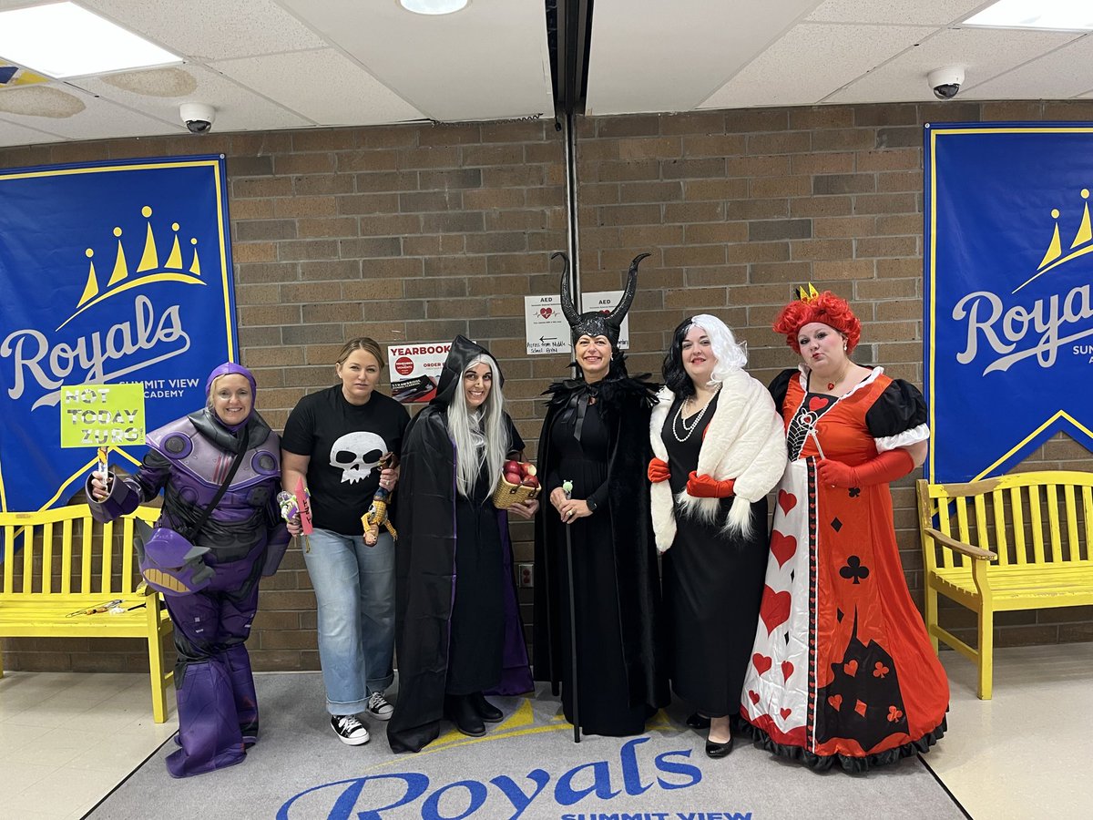 SVA Admin team channeling their inner Disney villains for Halloween! 🎃 👻 #beroyal