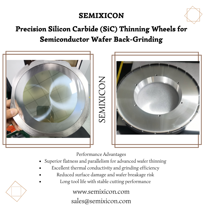 DiamondSemi's tweet image. SEMIXICON:Precision Silicon Carbide(SiC) Thinning Wheels for Semiconductor Wafer Back-Grinding semixicon.com
#SiliconCarbideThinningWheel #SiCGrindingWheel #SemiconductorBackGrindingWheel #WaferThinningTool #GreenSiliconCarbideWheel #VitrifiedBondGrindingWheel