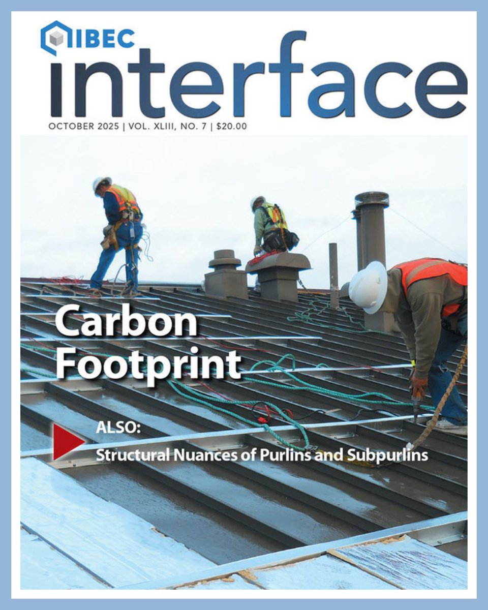 The Oct 2025 edition of IIBEC Interface is live!
Read about metal retrofit, decarbonizing multiunit buildings, and achieving enclosure durability with CSA S478—plus leadership &amp; advocacy updates.
🔗 Members: log in to The Hub to read! iibec.org/interface-elec…