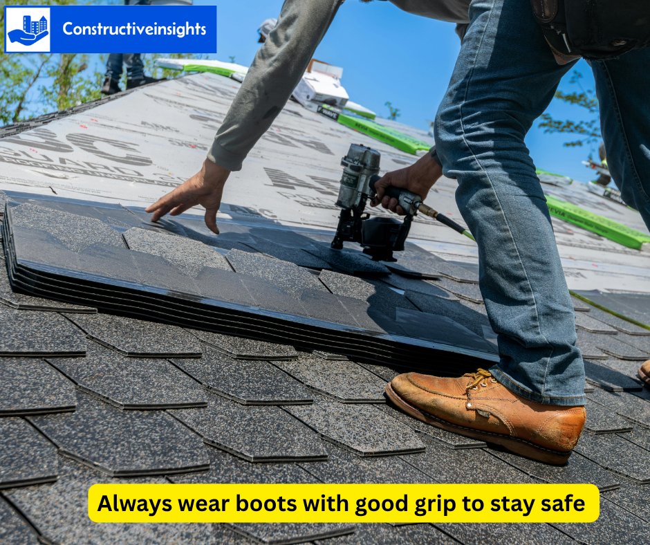 constructive_in's tweet photo. Wearing boots with good grip helps you stay safe while working on the roof.
#RoofSafety #WorkSafe #ConstructionSafety #SafetyFirst #GripBoots #RoofWork #StayProtected #SafeOnSite #ConstructionLife #SafetyGear https://t.co/gmwbxoJc1K