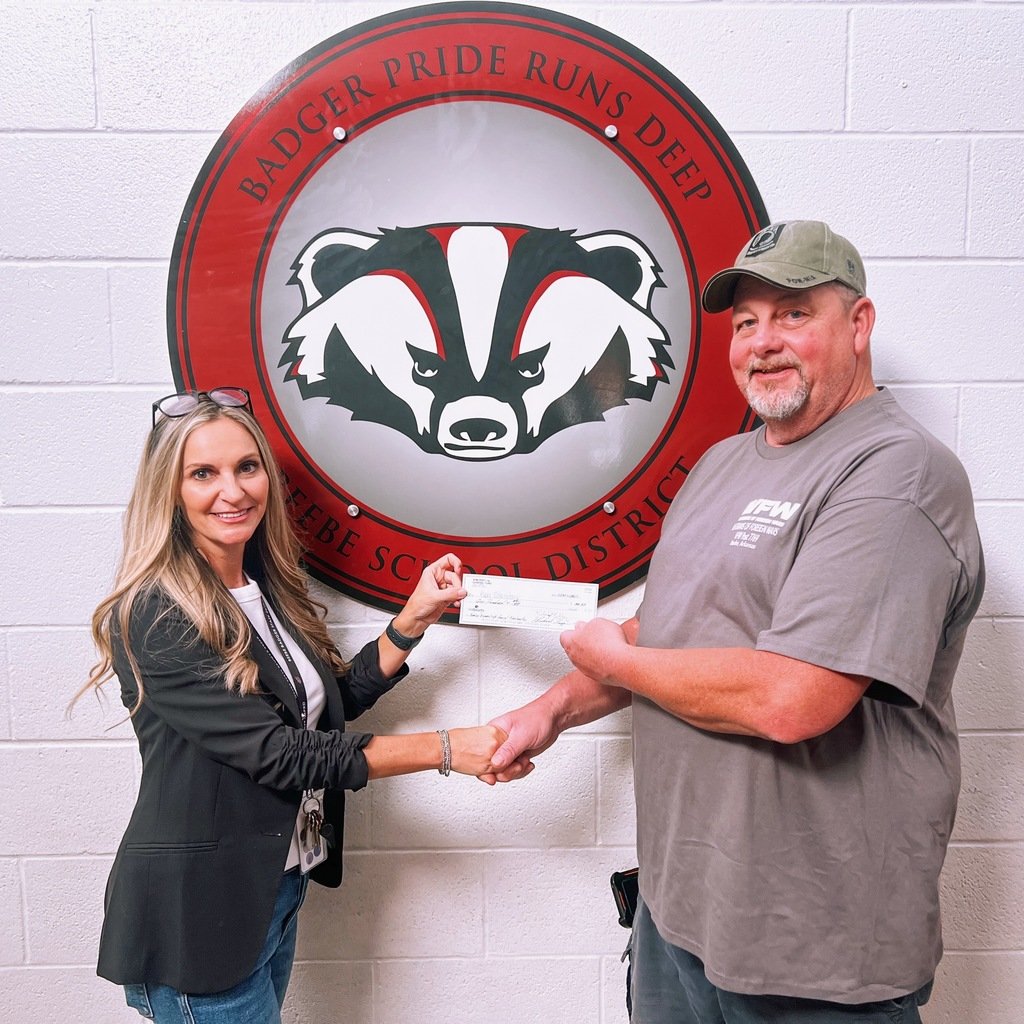 BeebeElementary's tweet image. A huge thank you to our local Beebe VFW for their generous donation to our Freedom Run Fundraiser!
We’re so grateful for your continued support of our students and our community! ❤️🤍💙 #bprd #besisthespottobe