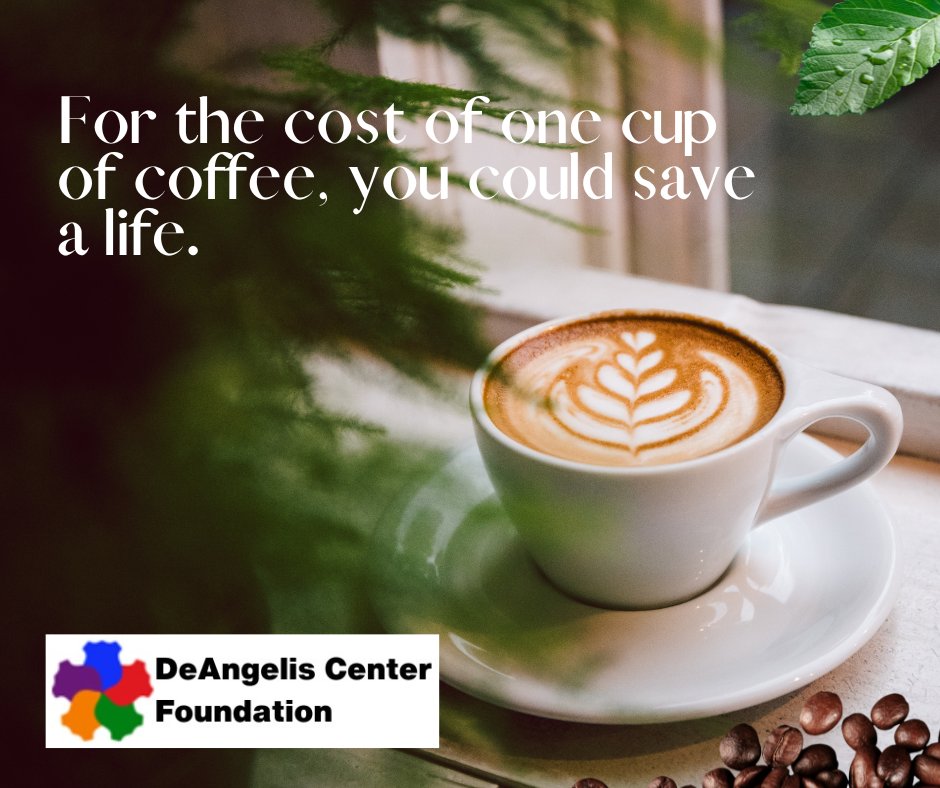 On National Cappuccino Day, would you consider donating the cost of one cup to help save a life? Create the world we want for your children by joining Team DeAngelis. deangeliscenter.org/donate/