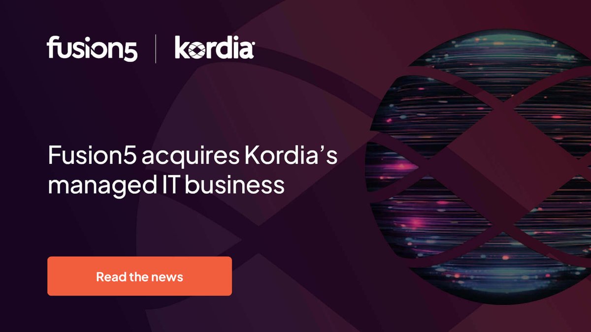 We’re going beyond — again.

Fusion5 has acquired Kordia’s Managed IT business, welcoming 26 exceptional IT experts to our team. This strengthens our Managed Services capability and expands our reach across Australasia.

Following Empyreal (2022), Vigilant IT (2023), and GoCloud