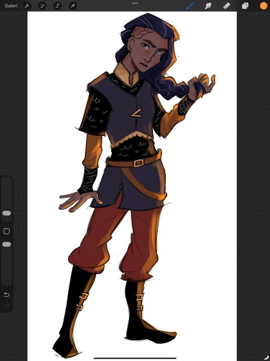 quick doodle of Hela before i lose my mind.. i hate aesthetic class💀