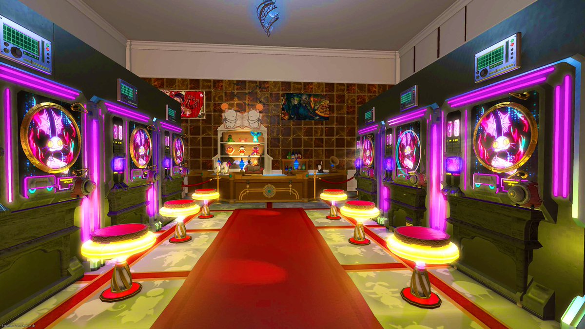 ssctf555's tweet image. おはんよ🌞

昨日パチ屋ハウス作りました✌️
設置台数10台、地下に喫煙所あります🚬

24時間出入り自由なのでパチンカスのみんな遊びに来てね👊
元パチ屋店員としてめちゃこだわり、パチ屋を再現しました😇

あえて付けるなら  #プラザエオルゼア かな。。。
住所⇒エンピ30-39

(参考元 リプ欄↓)