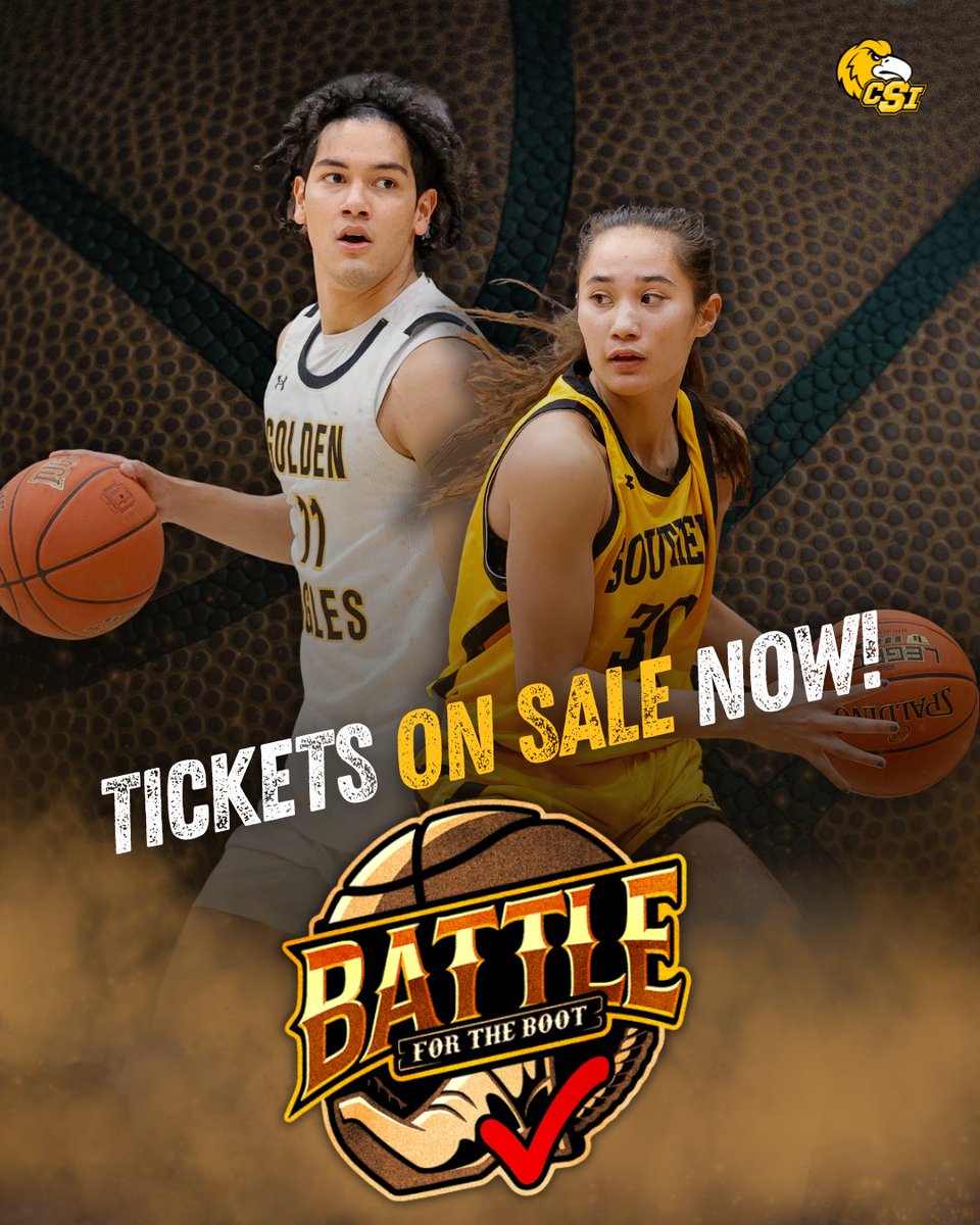 CSI_MBB's tweet image. The Battle for the Boot begins this week! 

Come watch CSI Men&apos;s and Women&apos;s Basketball duke it out against some of the top teams in the nation! The Men&apos;s bracket will begin this Thu, Nov 6-8, while the Women&apos;s bracket will begin Nov 20-22. Seats are first come first serve.

Get…