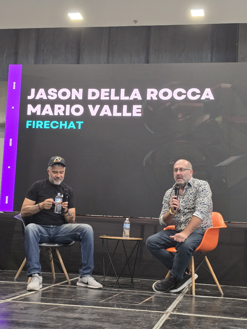 oscarbpgames's tweet image. Las conferencias en GCMX 2025 estuvieron nivel jefe final 🔥🎮 Tener a leyendas como Esteban Maldonado, Jason Dela Roca, Mario Valle y Gerson Da Silva compartiendo sabiduría fue un lujo total 🤯💡 ¡Salimos con el cerebro explotado y el hype al 100%! 🚀✨ #GCMX2025 #GameDevLatam