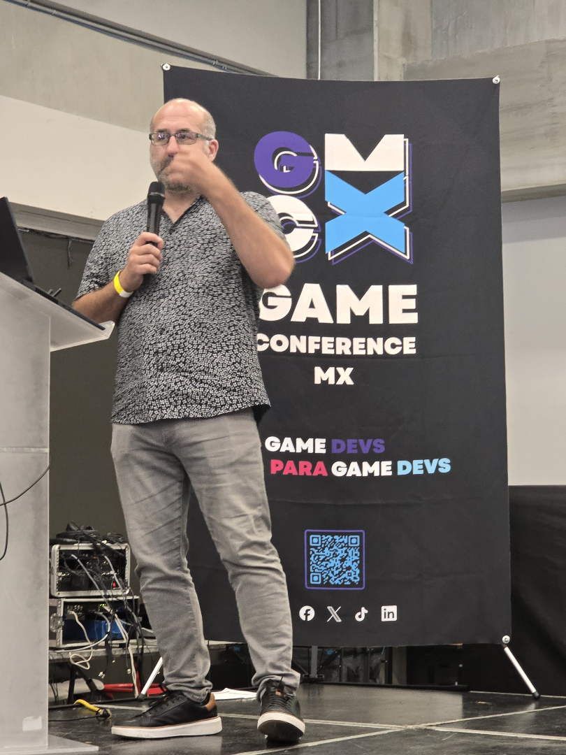 oscarbpgames's tweet image. Las conferencias en GCMX 2025 estuvieron nivel jefe final 🔥🎮 Tener a leyendas como Esteban Maldonado, Jason Dela Roca, Mario Valle y Gerson Da Silva compartiendo sabiduría fue un lujo total 🤯💡 ¡Salimos con el cerebro explotado y el hype al 100%! 🚀✨ #GCMX2025 #GameDevLatam