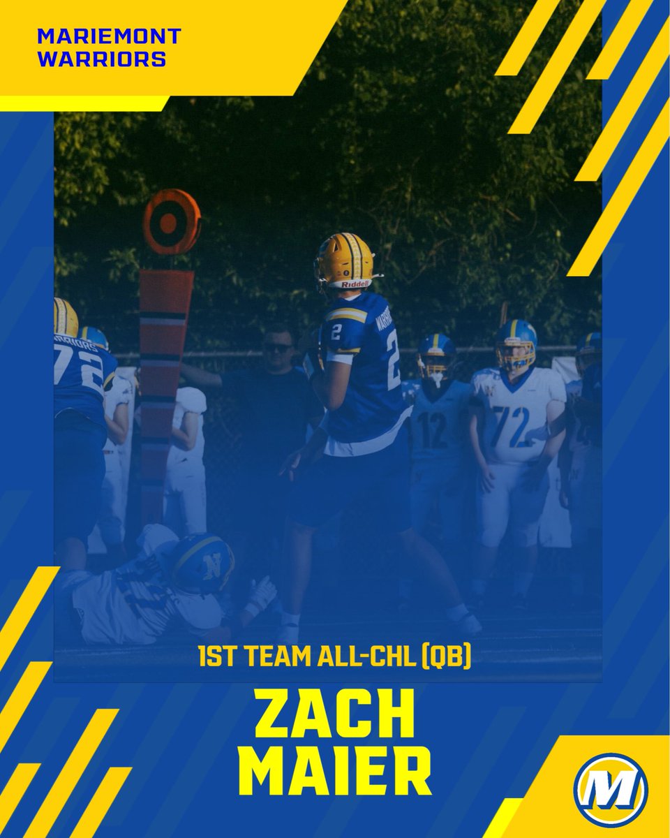 Zach Maier (SR)
Quarterback

1,089 pass yds
18 TDs/4 INTs
QB rating of 134.0

Added 164 rush yds and 2 TDs on the ground.

Senior leadership all season! Thank you Zach!