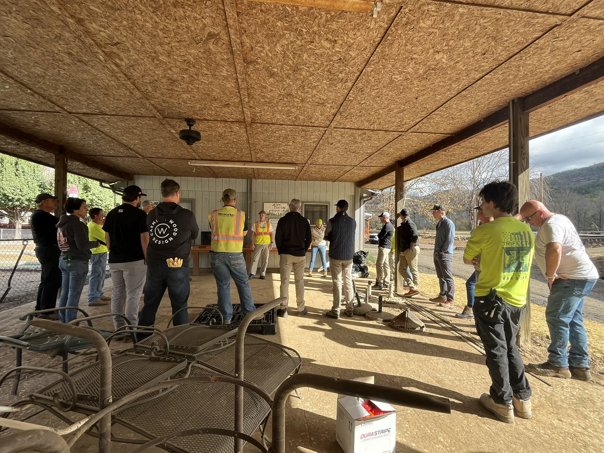 CarolinaBUILT's tweet photo. When Hurricane Helene forced us to cancel last year’s Clays Classic, our members came together to help our neighbors in need. This week, we return to the mountains inspired by how far the region has come and grateful to be part of a community that shows up when it matters most. https://t.co/mogi1BEGK9