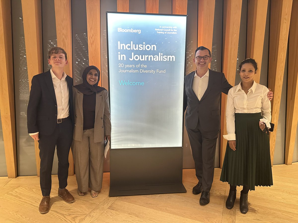 careermakeover's tweet photo. Such a privilege to join @RukasanaBhaijee @RuthSDavid &amp; @josh_salisbury at @NCTJ_news #InclusionInJournalism conference 💫 20 years since the start of @The_JDF  - now 700 bursaries helping new journalists thrive. Proud to share @BBCGetIn’s opening doors 💙
#NCTJDiversity #JDF https://t.co/vWJTDMIqnD