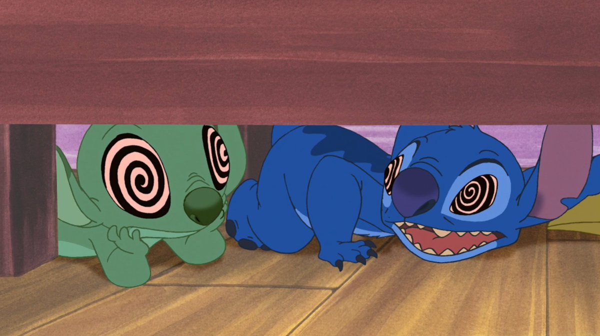 Disney_Wiki's tweet image. Today marks the 22nd anniversary of the #LiloAndStitch episode, &quot;Swirly&quot;, written by Brian Swenlin and directed by Victor Cook.
A popular television show comes to Hawaii as a hypnotizing experiment is activated.