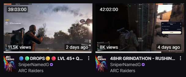 I finished everything in <a href="/ARCRaidersGame/">ARC Raiders</a> in two streams. Been a while since somethings encouraged a grind like this for me.

Still have a blast playing and now I just get to be a full-time W key gamer w/o the worry of losing any key items.😅

#ArcRaiders