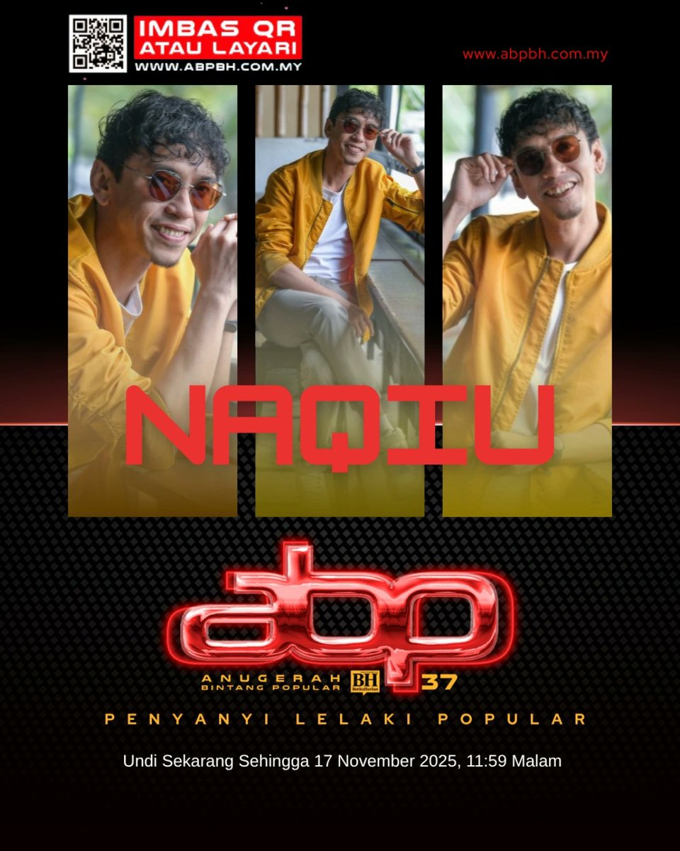 JuneNQteam's tweet photo. ANUGERAH BINTANG POPULAR BERITA HARIAN 37
KATEGORI : #TOP10 PENYANYI LELAKI POPULAR
👉 @thisisnaqiu @naqiurious 

Jom mulakan undian di https://t.co/CrhBpw1Vkj…

#AnugerahBintangPopularBeritaHarian3 #abpbh37 
#Naqiu #naqiuboboy #thisisnaqiu #naqiumohd  #teamnaqiu https://t.co/wrSjRXHymU