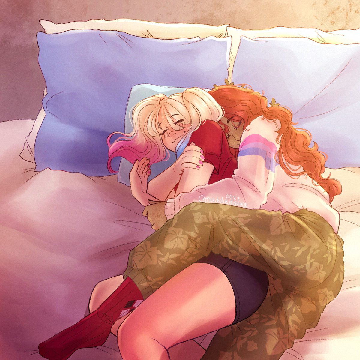 Harley Quinn &amp; Poison Ivy by MaddieDrawz