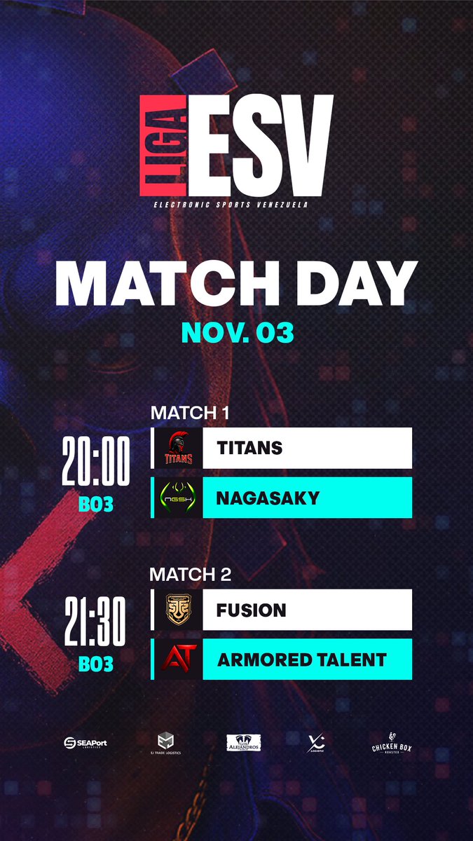 ⚡️¡Día de batalla en el servidor!
Hoy comienza la #ESVNationalLeague 🇻🇪🔥
Ocho equipos, un mismo objetivo: la gloria.
Prepárate para vivir cada ronda al límite.

🎯 #CS2 #ESV #MatchDay