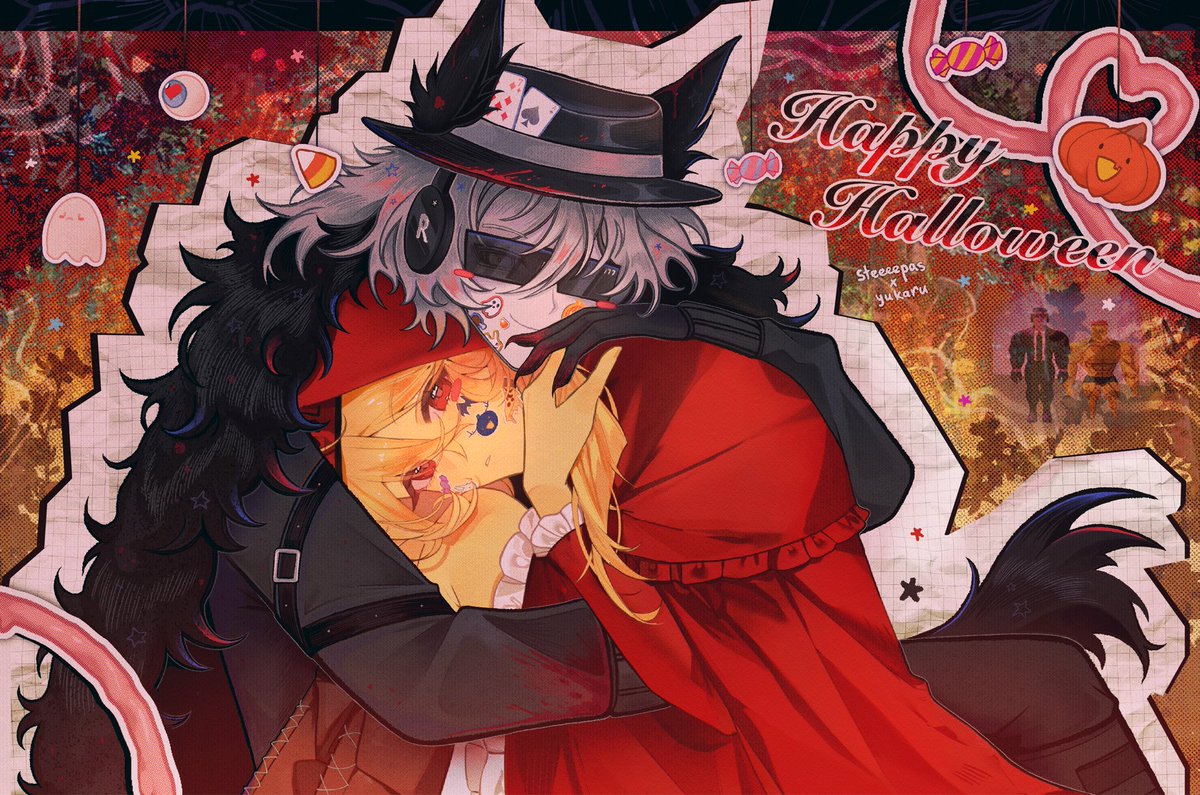 Happy Halloween!!🧺🐺🩸
(Collab with yukaru)

#Forsaken #forsakenfanart #chanceforsaken #elliot #Paycheck