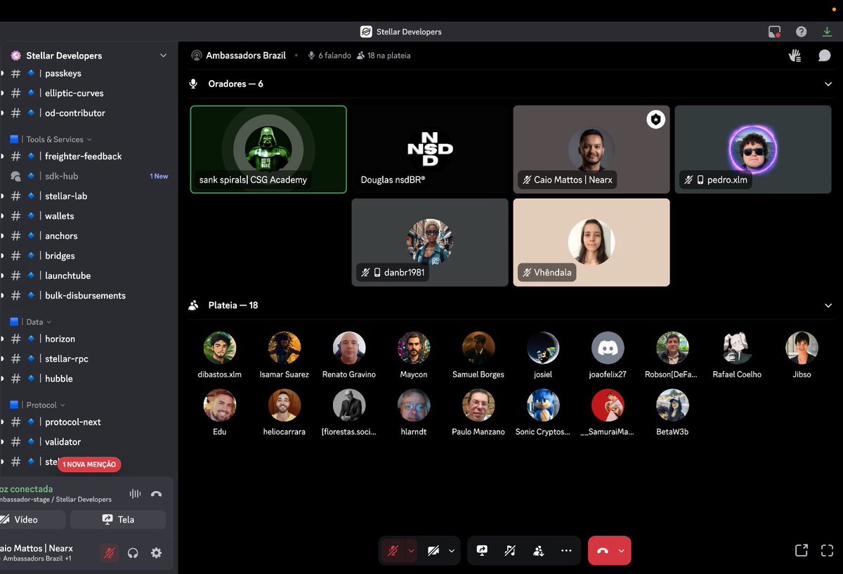 Today our Brazilian ambassadors got together to talk about the Q3 <a href="/BuildOnStellar/">Build on Stellar</a> report, everyone left super pumped about what’s coming next!
<a href="/Stellar_Brazil/">Stellar Brazil</a>