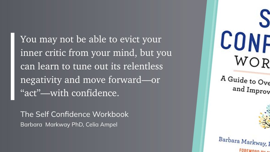 Simple reminders about self-talk:

1) I am not my thoughts

2) My thoughts aren't always true or are rarely absolute truths

3) After I name the thought, I can focus on the most helpful next action, 

4) by thinking about my values and goals.

P.S. This also works for emotions.