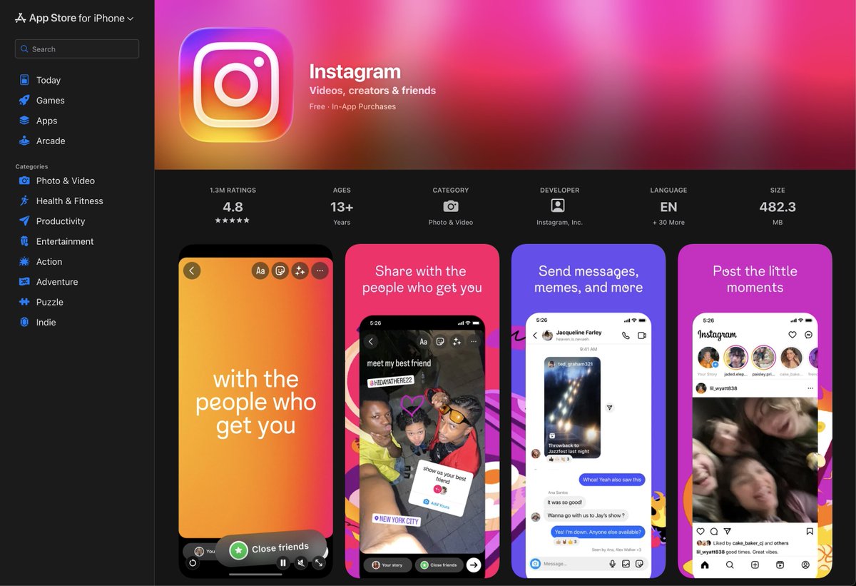 denlukia's tweet photo. Apple has just released the new web experience for App Store. One more Apple web app is powered by @sveltejs https://t.co/XVwrwmAYR4