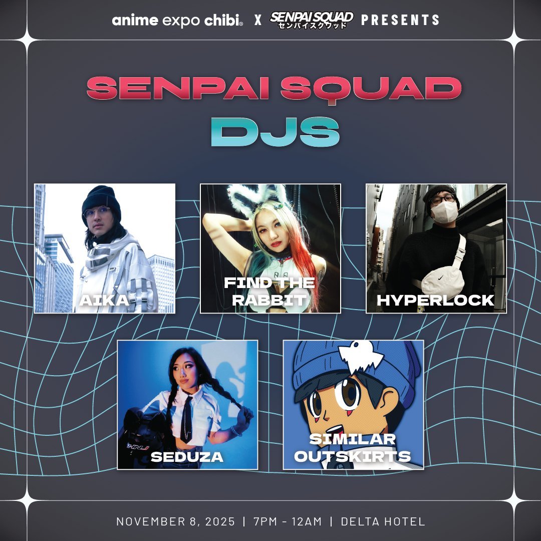 hyper_lock's tweet image. Show announcement!

I am back home in SoCal for another show with @SenpaiSquadNet for their AXC afterparty this weekend!! 😎😎😎

Come join me and my friends we are going to have a great time together :)))

Save the date on Nov. 8th this Saturday at the Delta Hotel! 🏃