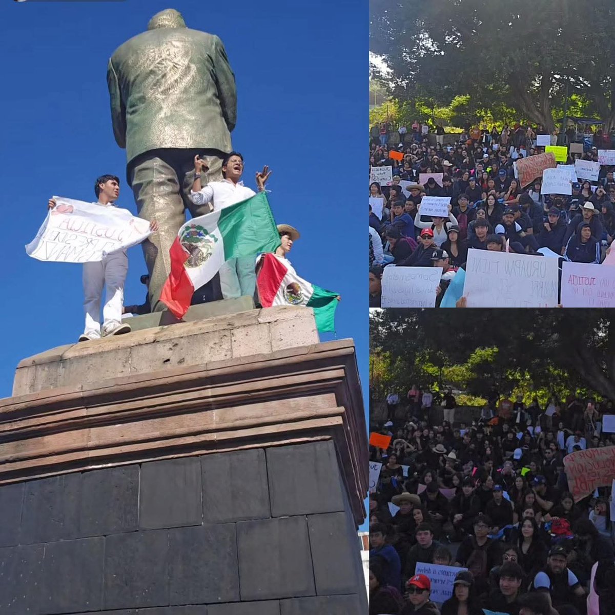 GuacamayanLeaks's tweet photo. Los jóvenes son el futuro de México, ya despertaron y están pidiendo la salida de @Claudiashein y el gobernador de #Michoacán el delincuente @ARBedolla https://t.co/nSN8F6dO4n