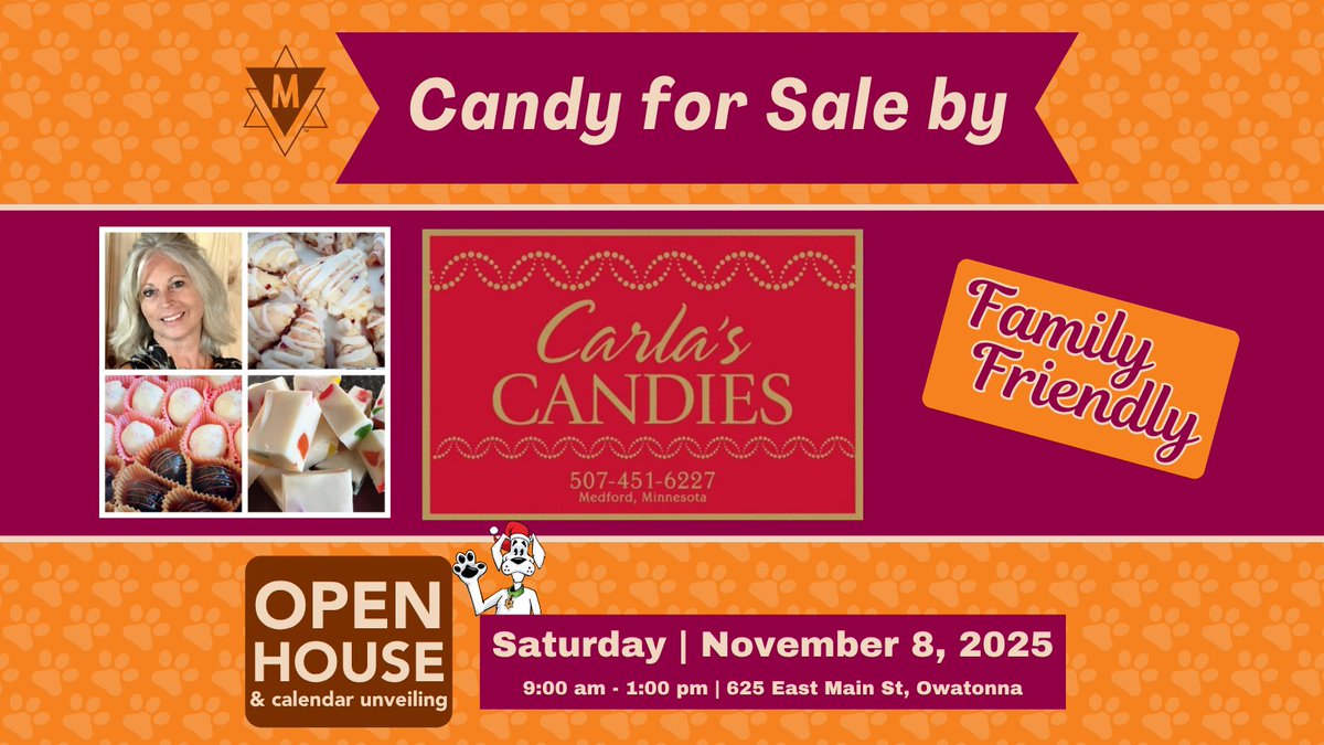 TriMGraphics's tweet image. Carla's Candies &amp;amp; Sweets, LLC will have candies on hand to fill your sweet tooth. Be sure to join us! Trimgraphics.com 
This FUN | FREE | FAMILY FRIENDLY EVENT is open to all! - THIS Saturday, November 8th from 9 am to 1 pm. trimgraphics.com #openhouse #Calendar