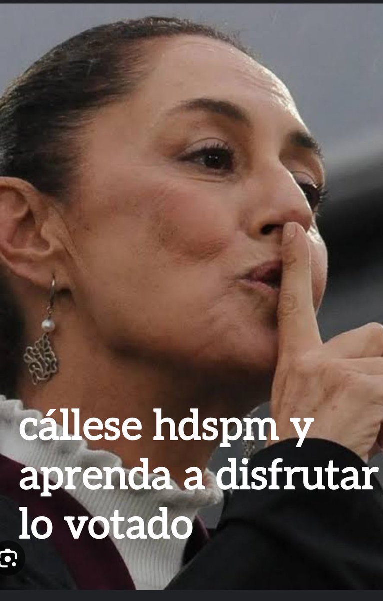 La declaración de #Sheinbaum como jefe de Estado hoy en su conferencia ha sido de una bajeza moral épica
Se dedicó a denostar a los críticos de su gobierno y ni una sola mención vs el crimen organizado. No reconoce la legítima indignación social q existe que trasciende ideologías