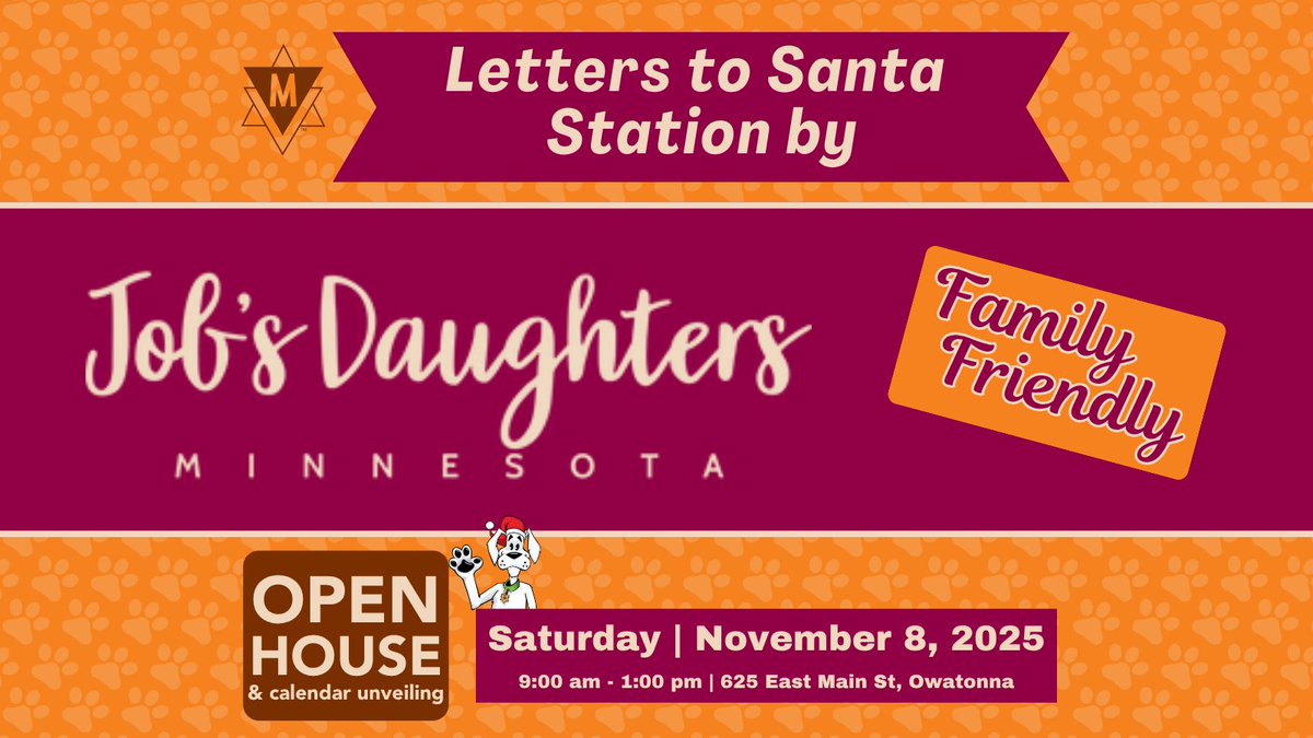 TriMGraphics's tweet image. Job's Daughters will have volunteers on hand to help staff our FREE Letters to Santa station. We are so thankful to them for their help and support. Trimgraphics.com 
This FUN | FREE | FAMILY FRIENDLY EVENT is open to all! -  THIS Sat, Nov 8th from 9 am to 1 pm.