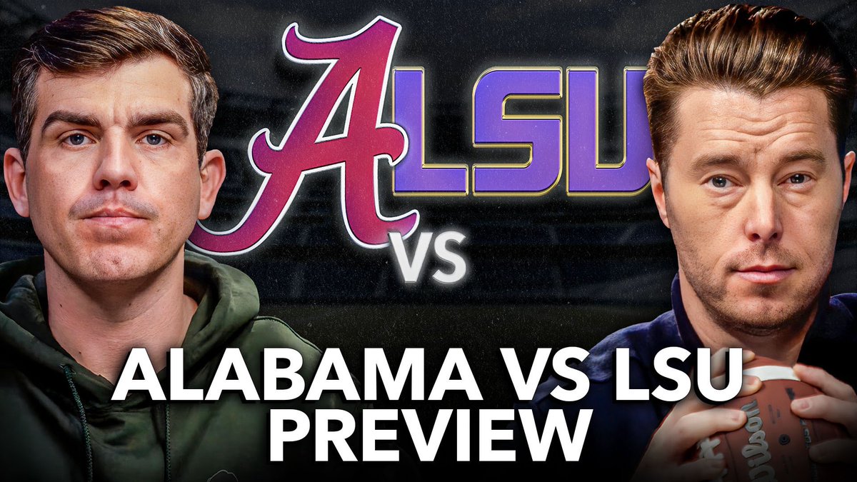 🐘/🐯 ALABAMA vs LSU PREVIEW

💪 CAN LSU FIND A RUNNING GAME?

🐘 HOW BAMA’S OFFENSE BESTS YOU

🔑 KEYS FOR EACH TEAM

🙋‍♂️ DOES LSU HAVE ANY SHOT?

LINK: youtu.be/o0oLvQYx_CE?si…