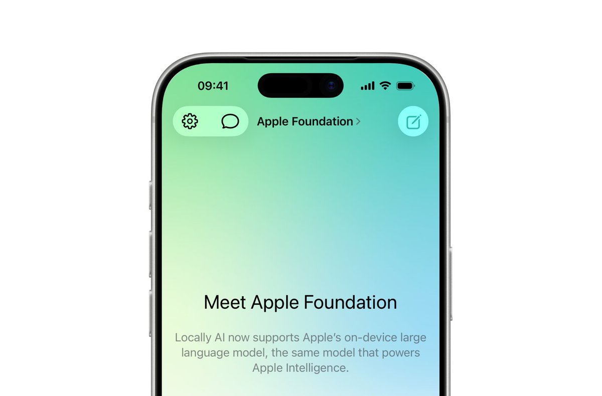 LocallyAIApp's tweet image. With the latest iOS, iPadOS, and macOS updates (26.1), the Apple Foundation Model is now available in Locally AI in 6 new languages:

🇩🇰Danish
🇳🇱Dutch
🇳🇴Norwegian
🇵🇹Portuguese
🇸🇪Swedish
🇹🇷Turkish

Download the app: apple.co/3IwnTi7