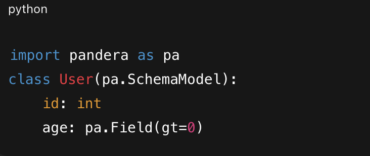 cosmicbboy's tweet photo. Bad data silently ruins ML systems.
Pandera lets you declare data contracts:  

Instant checks → instant confidence. https://t.co/CiawO2gAIW
