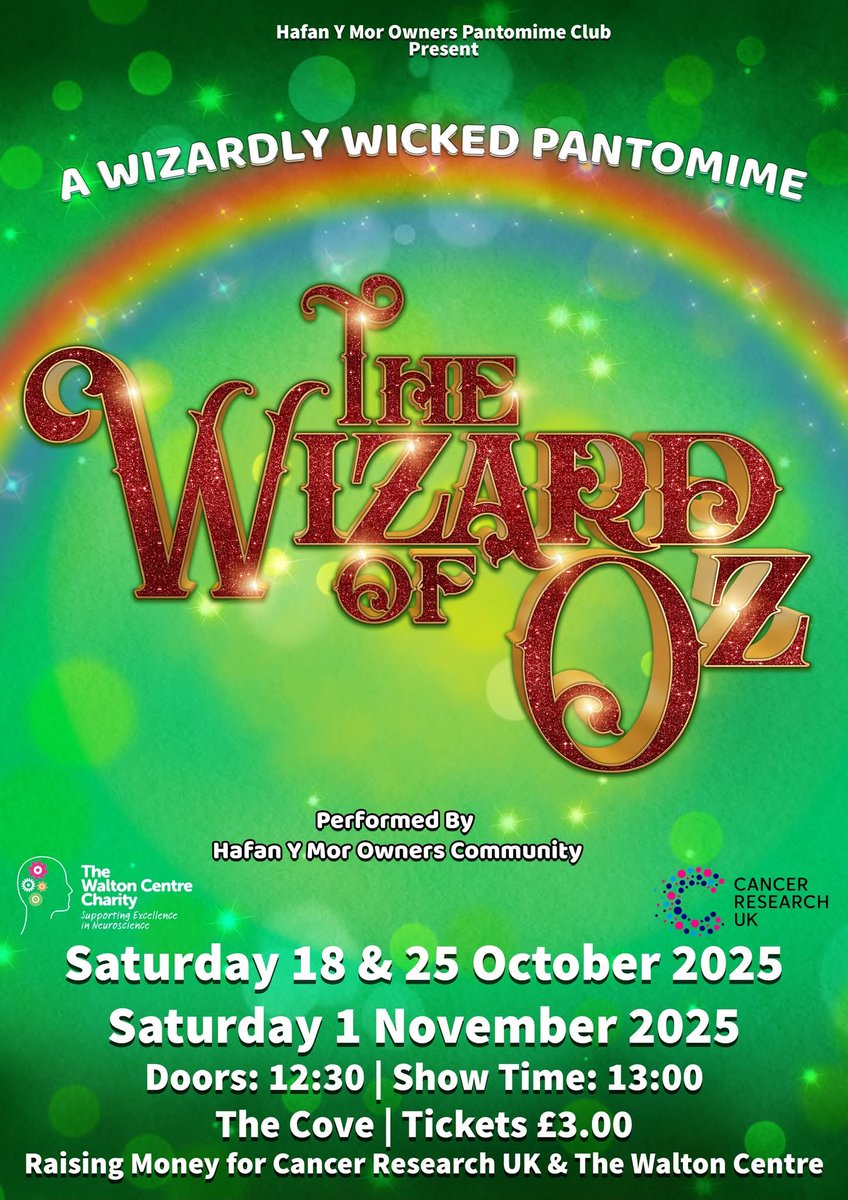 This year our #panto made a grand total of just over £3300. This will be shared between #CancerResearchuk and #TheWaltonCentre
Thank you to all who supported us this year. Looking forward to next year's production 
#pantomime
#Charity
@Haven
<a href="/Northwales/">barry</a>