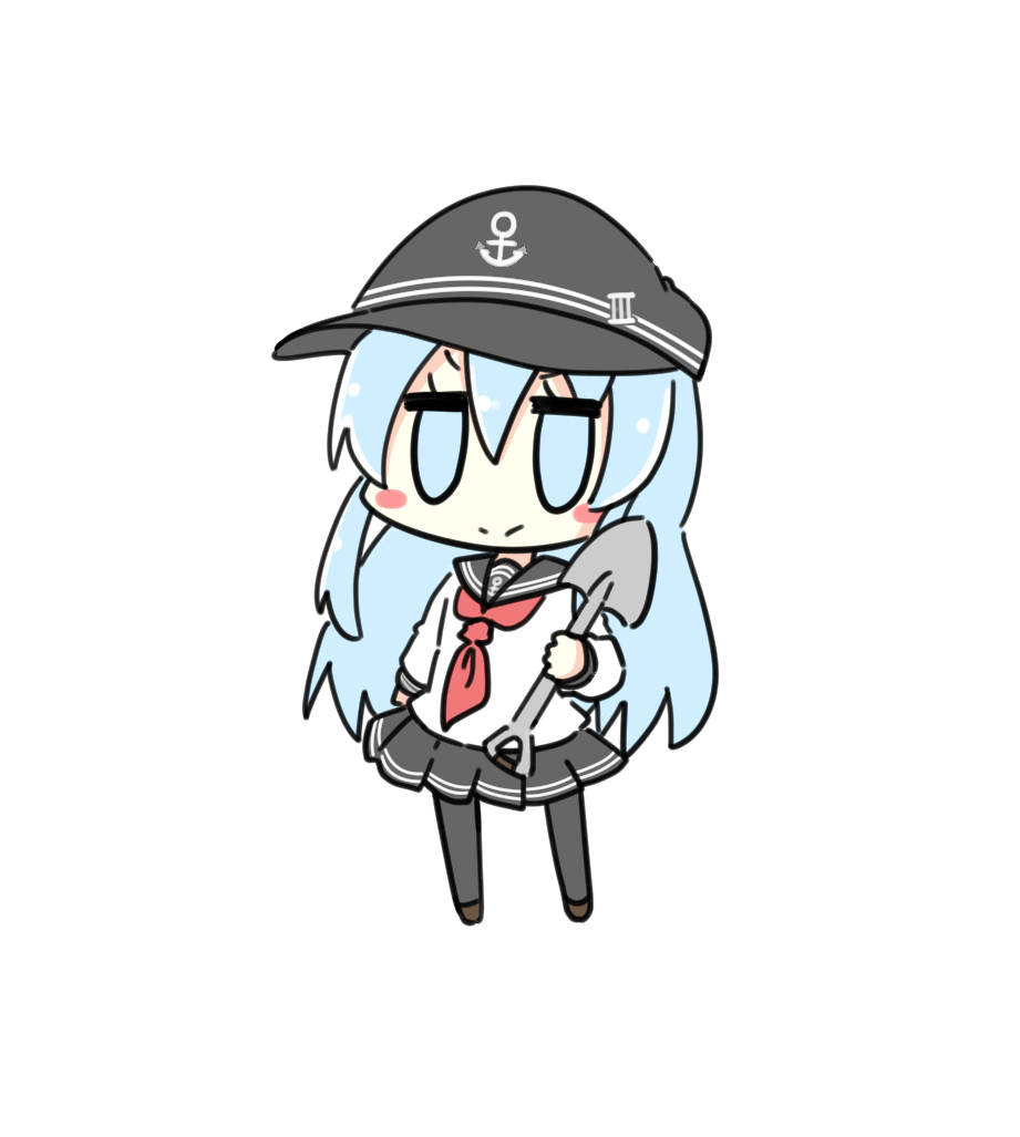 響(艦これ) 「みんなおはよう! 連休明けだが頑張っていこう!」|にょにょんば太郎＠オリジナルＴＲＰＧ制作中！のイラスト