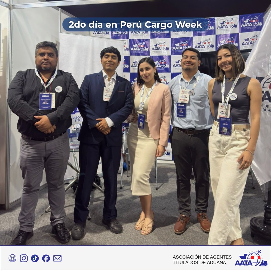 aataperu's tweet photo. 🚀 ¡AATA vivió con fuerza su segundo día en el Perú Cargo Week 2025! 🌍✈️

📍AATA estuvo presente compartiendo con aliados y visitantes dentro del marco de la ExpoChina 2025.💙🏗️

#perúcargoweek2025 #expochina #aata #comercioexterior https://t.co/zMv9shsDJ3