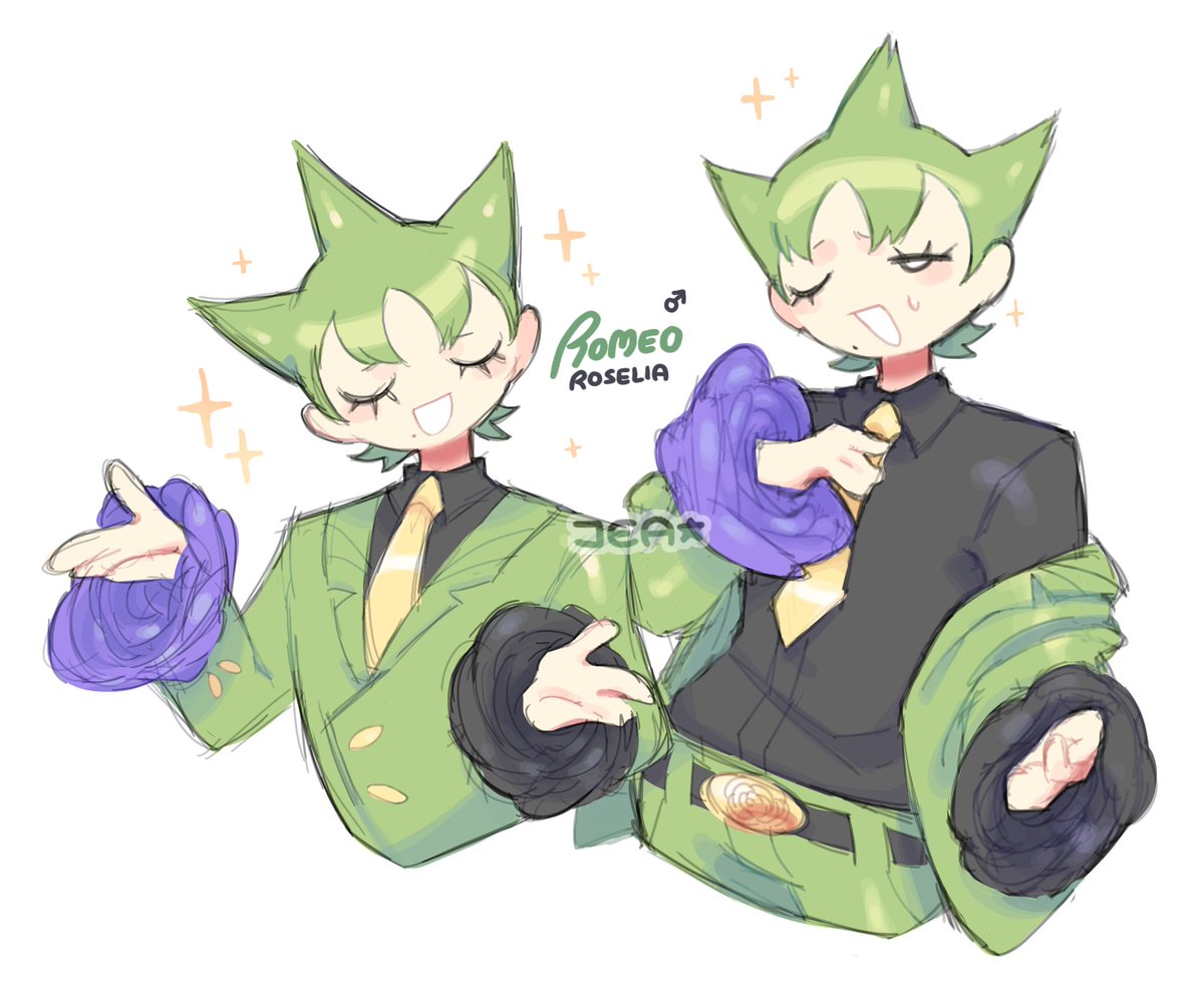 jea_yagi's tweet photo. pokemon oc! oh romeo, my roselia that i love 🌹 https://t.co/bWu0lLw153