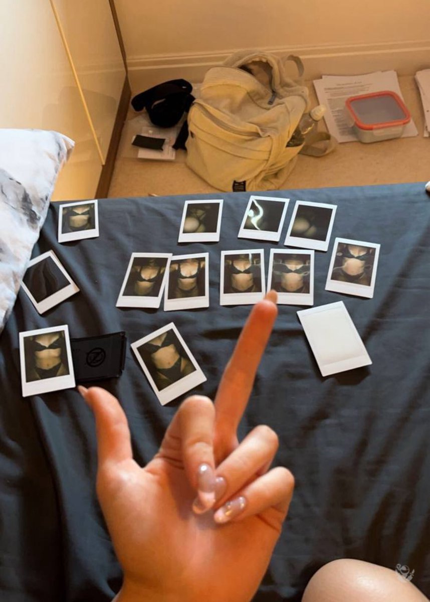 DareMeSlut's tweet photo. Last dare/challenge: Take 10 polaroid pictures of urself without ur face write ur x account on the back of the polaroids and spread them around in ur dorm building https://t.co/JZSagNM7I8