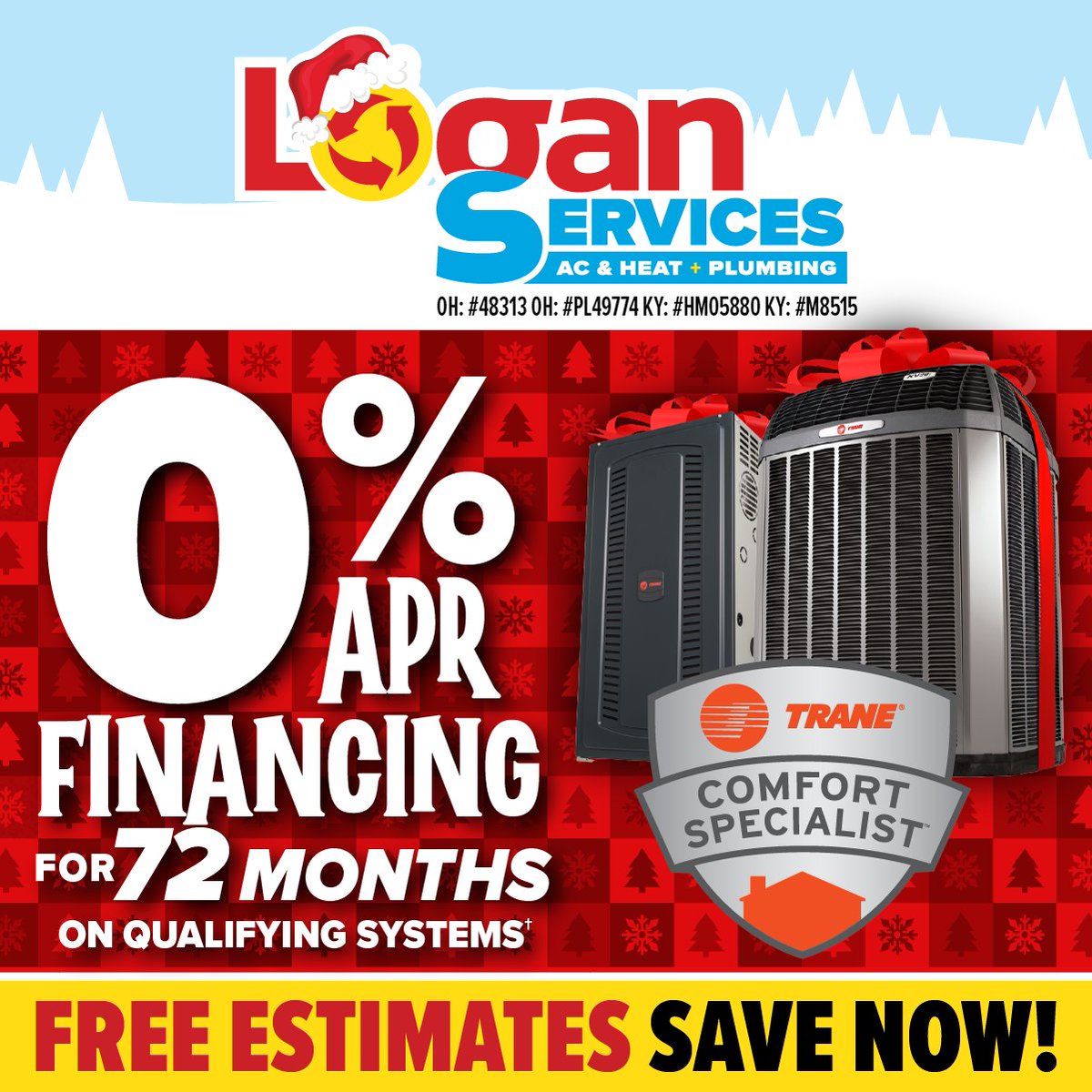 Stay comfortable AND stay on budget! 💸 
Upgrade your home comfort with 0% APR financing for 72 months. Enjoy warmth today and easy payments tomorrow! 😌 
 
#financing #freeestimates #hvac #homecomfort #ohio