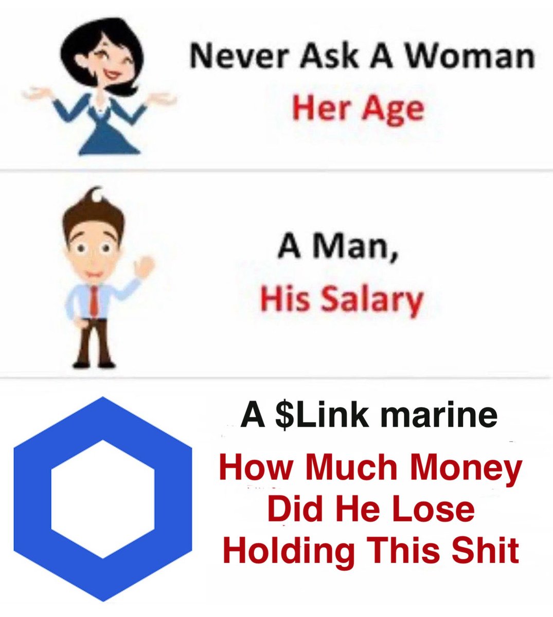 nas49001254's tweet image. $LINK and stay poor. #smartcon2025 #zeroburger #again