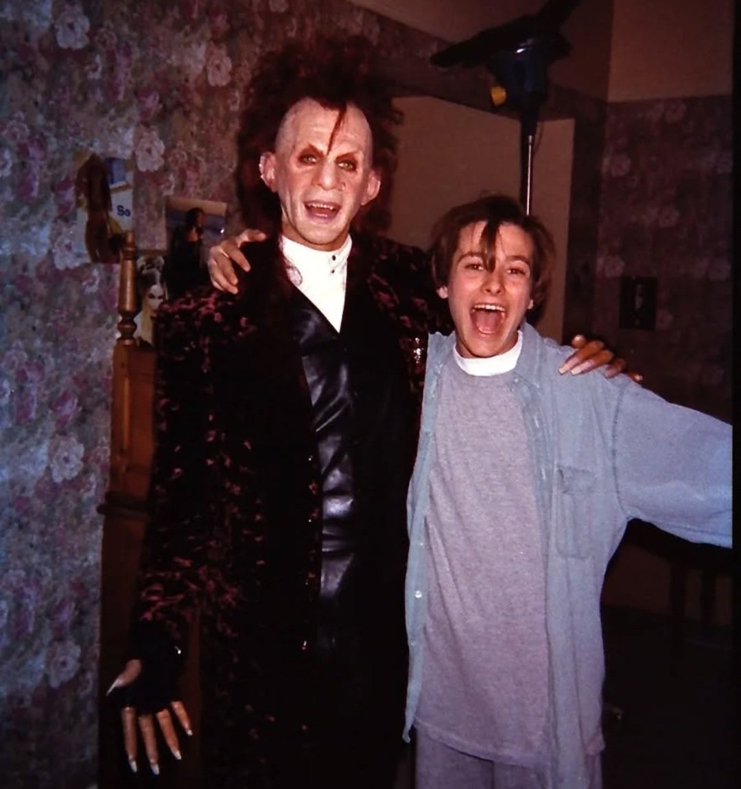 skeletal976's tweet image. Ryder Smith and Edward Furlong on the set of Brainscan 

#Brainscan #Horror