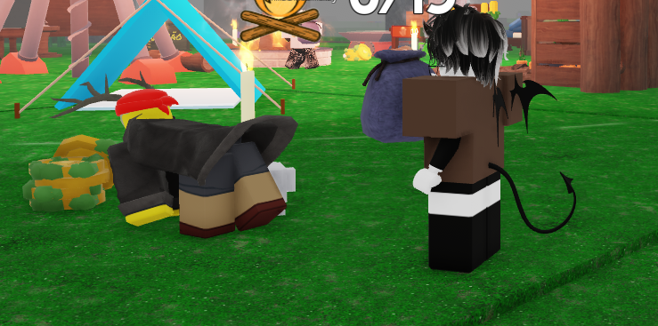 bibizebubi's tweet photo. Acho que baixei o jogo errado... 99 noites na floresta está diferente... #roblox #meme #vtuber https://t.co/fD3KFOL14f