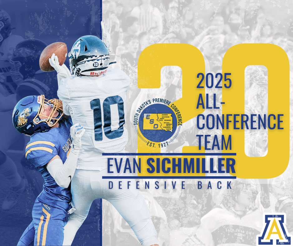 acgefootball's tweet photo. Congratulations @EvanSichmeller on being named to the ALL-ESD Team as a Defensive Back!
GO EAGLES!! https://t.co/RKnjn9h20e