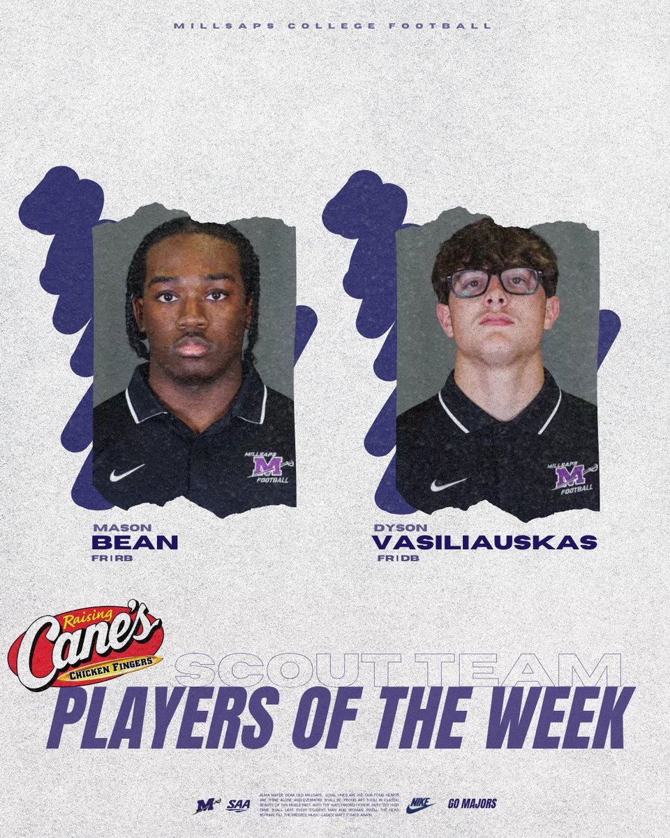This week's #POTW honors go to:

Skylar Shank - Pig n Pint Hog of the Week!!
Mason Bean &amp; Dyson Vasiliauskas - Raisin' Canes Scout Team Players of the Week