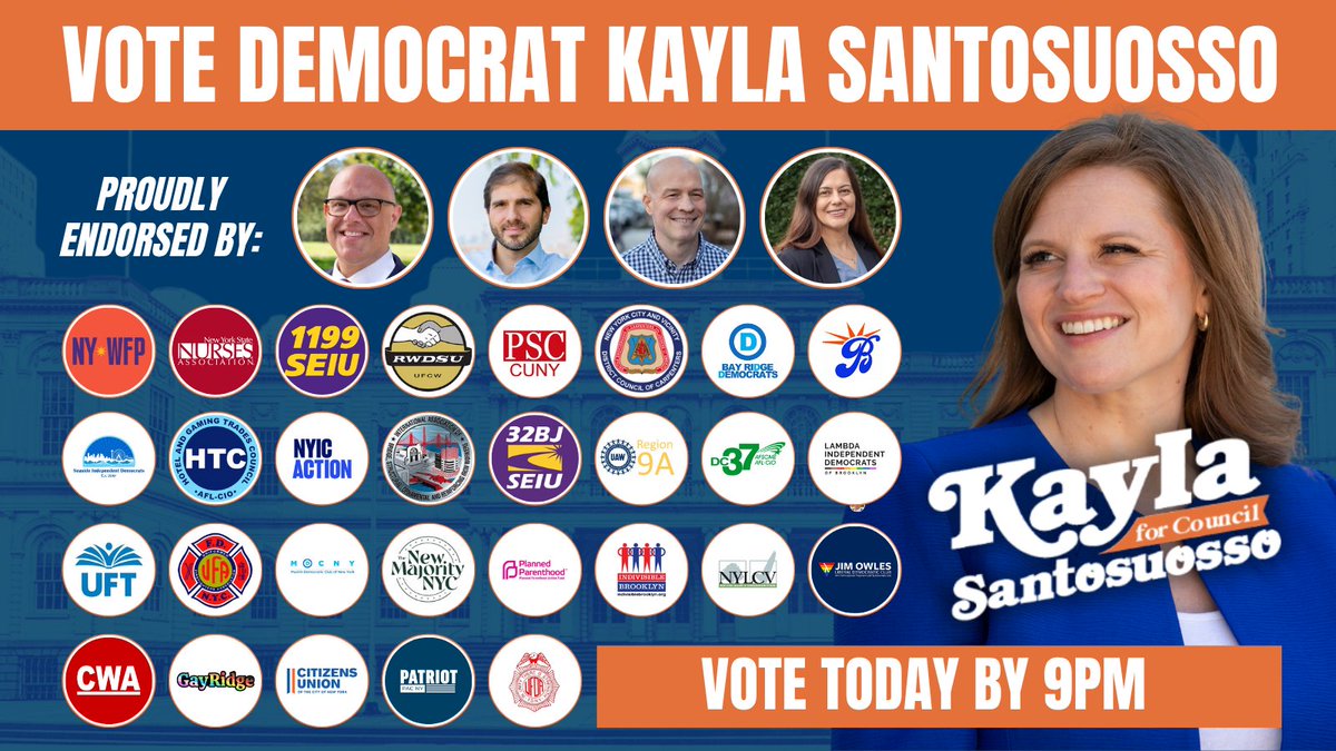 Kayla Santosuosso has the backing of labor unions, local elected officials, and organizations because she is the only candidate truly committed to making this city a safe, affordable, and enjoyable place for everyone.