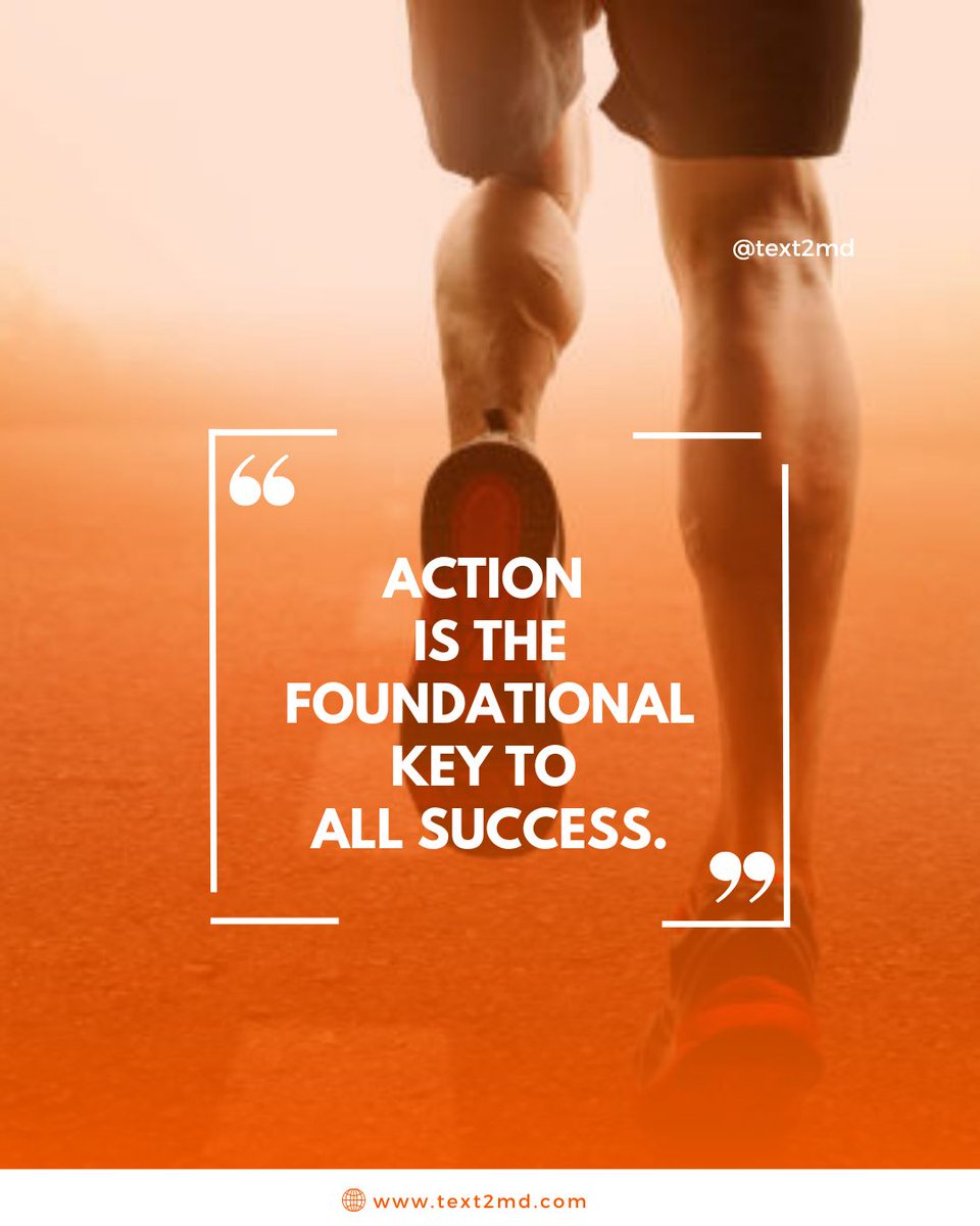 Text2MD's tweet image. You can read, plan, and dream all you want — but nothing changes until you take action. 💪
Start small, stay consistent, and the results will come.
#Motivation #Text2MD #WellnessJourney