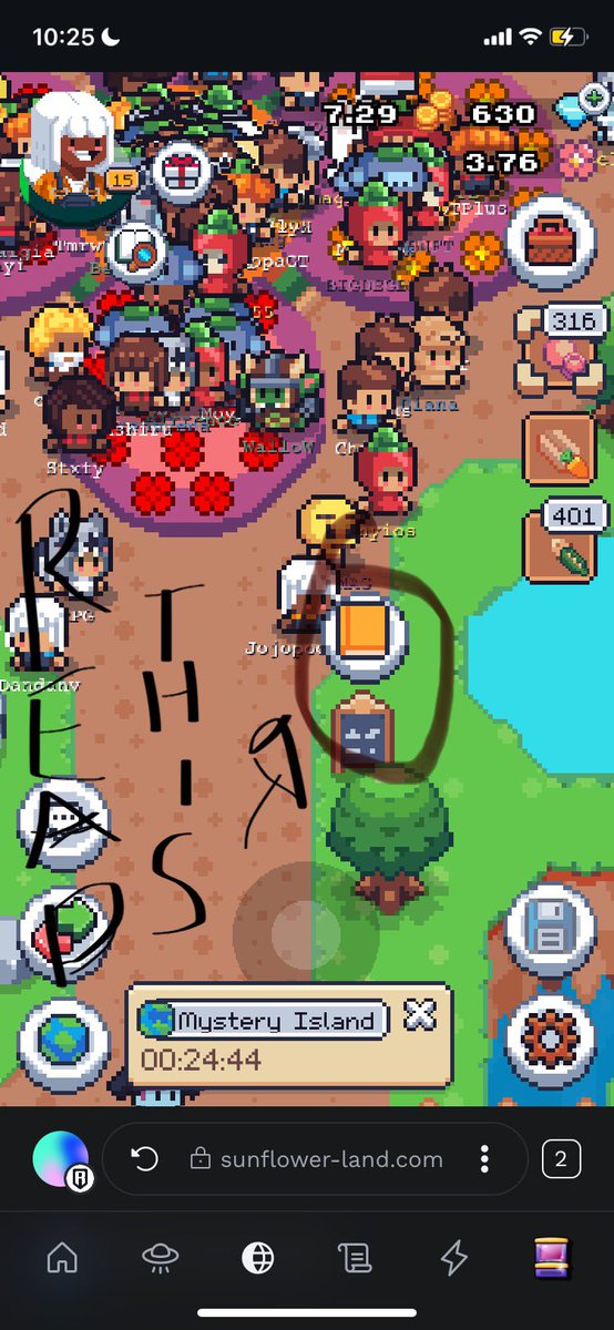 People don’t read the rules!!!! So sad 😞 

<a href="/0xSunflowerLand/">Sunflower Land</a>