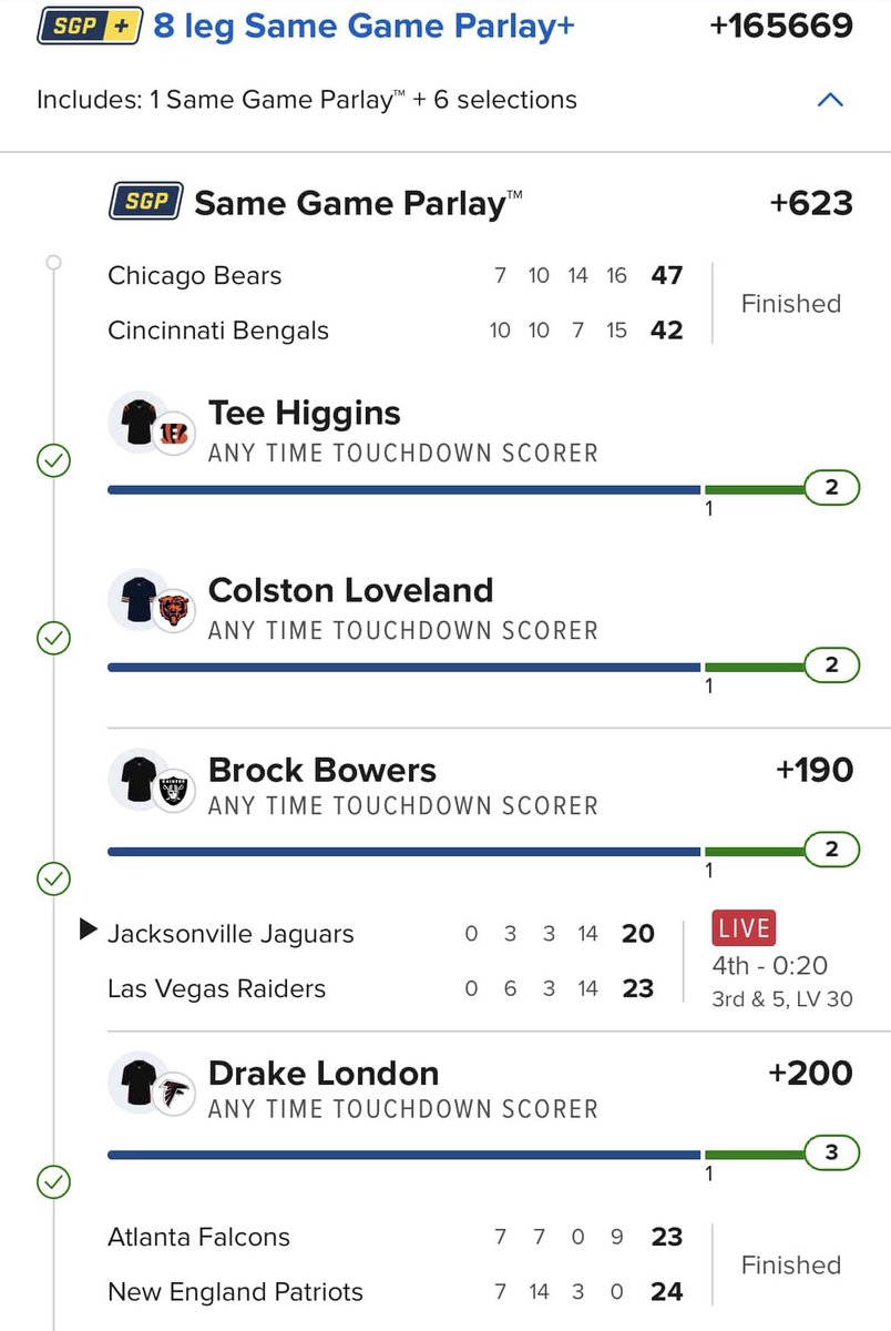 br_betting's tweet photo. A JAVONTE WILLIAMS TD AWAY FROM $83K 🤯

You cashing out or letting it ride? 🤔

(via armagno5_/IG @FDSportsbook) https://t.co/C0ImYAionX