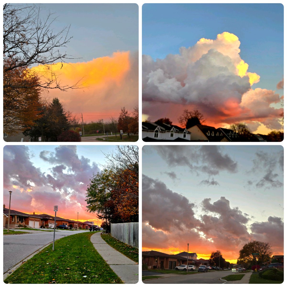 A dynamic but short lived display of colours in the sky...